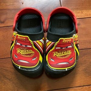 Disney Cars Light up Crocs size 9
